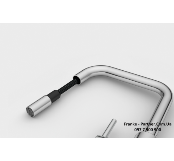 Смеситель кухонный Franke Lina U Pull Down | вытяжное излияние | черный матовый | 115.0728.477