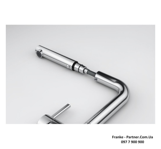 Кухонний змішувач Franke Active L Pull Out | витяжний вилив | функція душу | ламінарний потік води | хром | 115.0653.379