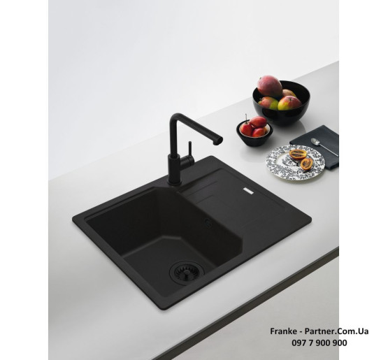 Кухонний змішувач Franke Lina L Shape Pull Out | витяжний вилив | чорний матовий | 115.0712.435