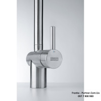 Кухонний змішувач Franke Atlas Neo J | Leda Neo | витяжний вилив | ламінарний потік | нержавіюча сталь | 115.0590.047