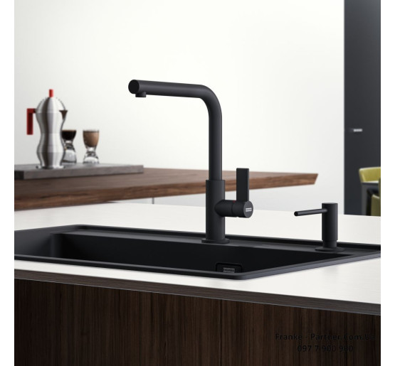 Смеситель кухонный Franke Neptune Evo | черный матовый 115.0711.724