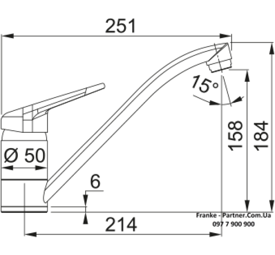 Кухонний змішувач Franke Novara-Plus | мигдаль | 115.0470.655