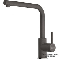 Кухонний змішувач Franke Lina L Shape Pull Out | витяжний вилив | сірий сланець | 115.0733.716