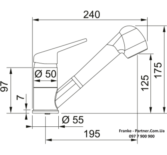 кухонный смеситель Franke Novara-Plus Pull Out |