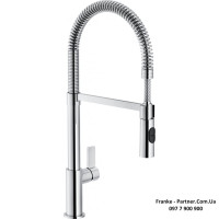 Кухонний змішувач Franke Fox Pro Semi Pro | гнучкий вилив | хром | 115.0486.993