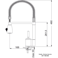 Кухонний змішувач Franke JOY COCKTAIL | гнучкий вилив | функція душу | хром | 115.0029.591