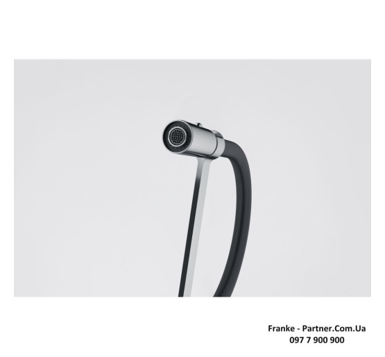 Кухонний змішувач Franke Lina | гнучкий вилив | функція душу | чорний шланг | хром | 115.0626.085