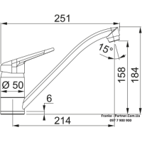 Кухонний змішувач Franke Novara Plus | сірий камінь | 115.0470.659