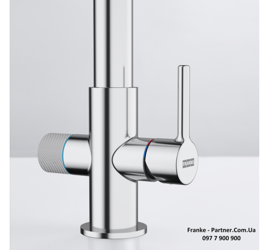 Смеситель кухонный Franke Lina L Clear Water | подключение к фильтру хром | 120.0730.779