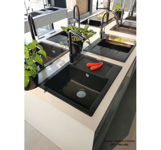 Кухонний змішувач Franke Sirius Pull Out | витяжний вилив | сірий камінь | 115.0668.381