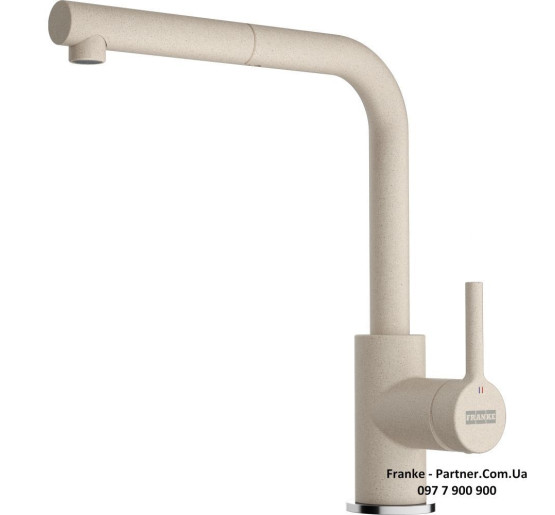 Смеситель кухонный Franke Lina L Shape Pull Out | вытяжное излияние | сахара | 115.0728.488