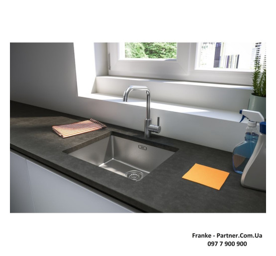 Смеситель кухонный Franke Eos Neo U | Кубус | ламинарный поток | нержавеющая сталь | 115.0529.202