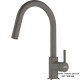 Кухонний змішувач Franke Lina | витяжний вилив | сірий камінь | 115.0626.057