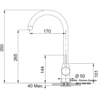 Кухонний змішувач Franke Pola | хром | 115.0622.942
