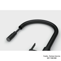 Кухонний змішувач Franke Maris Slim J | витяжний вилив | ламінарний потік | чорний матовий | 115.0728.389