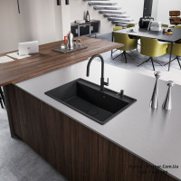 Кухонний змішувач Franke Maris Slim J | витяжний вилив | ламінарний потік | чорний матовий | 115.0728.389