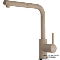 Смеситель кухонный Franke Lina L Shape Pull Out | вытяжное излияние | миндаль | 115.0728.487