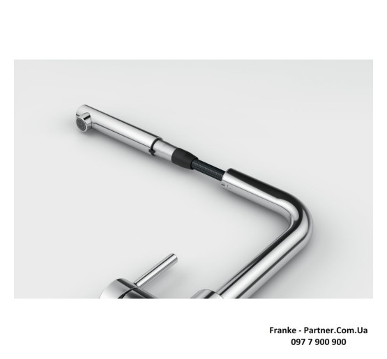 Кухонний змішувач Franke Lina L Shape Pull Out | витяжний вилив | мигдаль | 115.0728.487