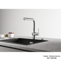 Кухонний змішувач Franke Active L | ламінарний потік води | хром | 115.0653.298