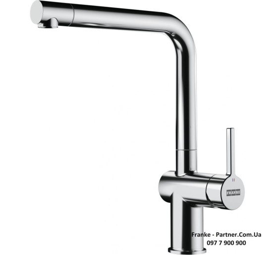 Смеситель кухонный Franke Active L | ламинарный поток воды хром | 115.0653.298