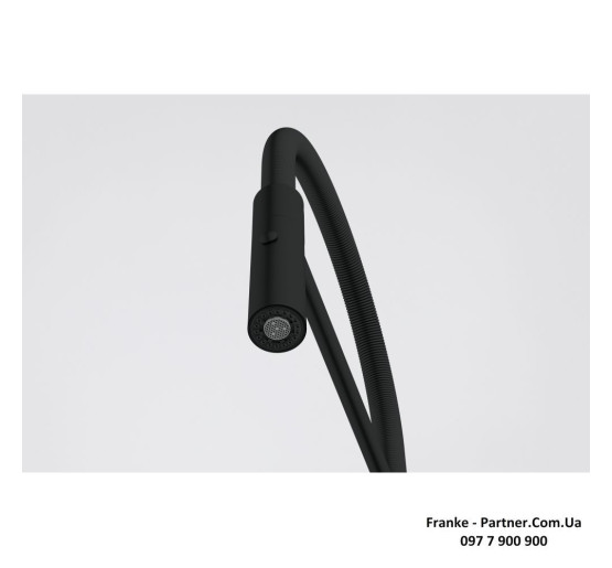 Кухонний змішувач Franke Maris Slim SemiPro | гнучкий вилив | функція душу | ламінарний потік | чорний матовий | 115.0728.396