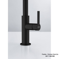 Кухонний змішувач Franke Maris Slim SemiPro | гнучкий вилив | функція душу | ламінарний потік | чорний матовий | 115.0728.396