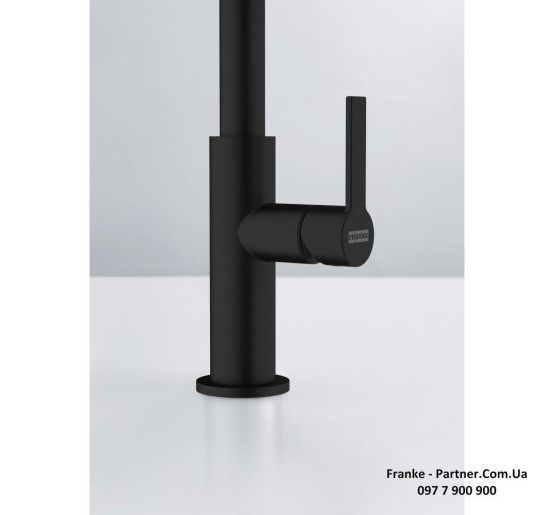 Кухонний змішувач Franke Maris Slim SemiPro | гнучкий вилив | функція душу | ламінарний потік | чорний матовий | 115.0728.396