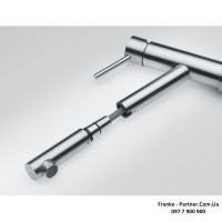 Кухонний змішувач Franke Orbit | витяжний вилив | ламінарний потік | нержавіюча сталь | 115.0569.461