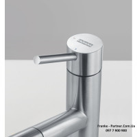 Кухонний змішувач Franke Orbit | витяжний вилив | ламінарний потік | нержавіюча сталь | 115.0569.461