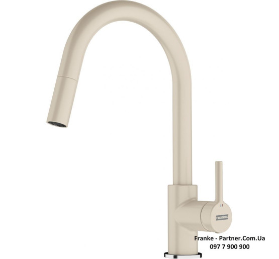 Кухонний змішувач Franke Lina | витяжний вилив | бежевий | 115.0626.083
