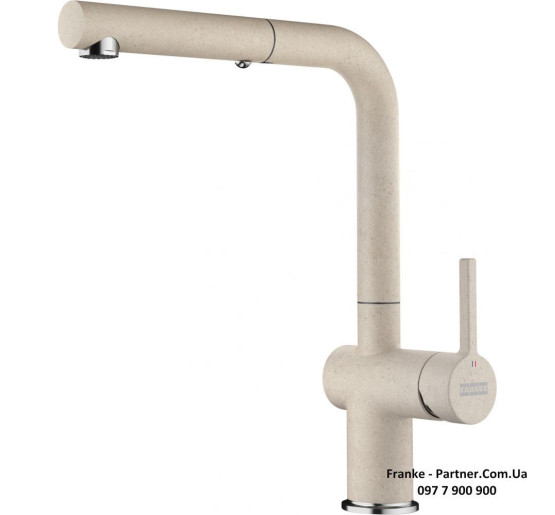 Смеситель кухонный Franke Active L Pull Out | вытяжное излияние | функция душа ламинарный поток воды сахара | 115.0653.388