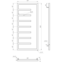 Рушникосушка Genesis-Aqua Combo 120x53 см