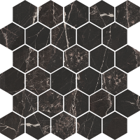 Мозаїка Magic Black Чорний Heksagon POL 27x27 код 7360 Nowa Gala
