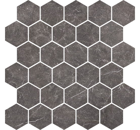 Мозаїка Imperial Graphite Темно-сірий Heksagon POL 27x27 код 6783 Nowa Gala