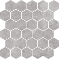 Мозаика Silver Grey Светло-серый Heksagon POL 27x27 код 6752 Nowa Gala