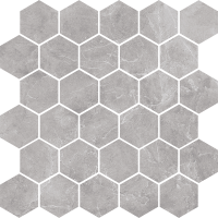 Мозаика Silver Grey Светло-серый Heksagon POL 27x27 код 6752 Nowa Gala