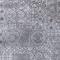 Плитка керамогранітна Vintage Dark Grey декор 400x400 Ceramika Gres