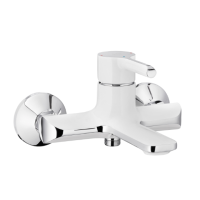 Змішувач для ванни KFA Armatura ANGELIT білий/хром