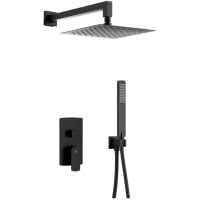 Душевой комплект скрытого монтажа KFA Armatura MOKAIT BLACK