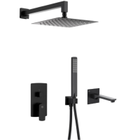 Комплект скрытого монтажа для душа и ванны KFA Armatura MOKAIT BLACK