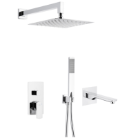 Комплект прихованого монтажу для ванни і душу KFA Armatura MOKAIT CHROM 