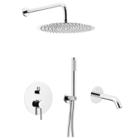Комплект прихованого монтажу для ванни і душу KFA Armatura MOZA CHROM 