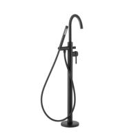 Змішувач для ванни і душу підлоговий KFA Armatura MOZA BLACK 