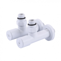 Комплект дизайн кранів Solomon Lux 7777 White 1/2”x1/2”