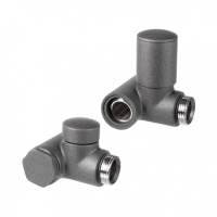 Дизайн крани радіаторні Vario Term Integra 1/2” x М22x1.5 графіт (правий)