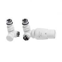 Дизайн крани радіаторні Vario Term Vision з термоголовкою 1/2” x М22x1.5 білий (правий)