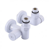 Комплект дизайн кранов под ТЭН Solomon Lux 7777 White TEN 1/2”x1/2"