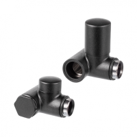 Дизайн крани радіаторні Vario Term Integra 1/2” x М22x1.5 чорний (правий)