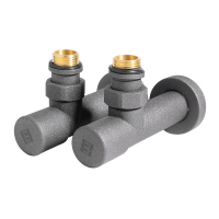 Комплект дизайн кранів Ideale Dante Антрацит 1/2”x1/2”