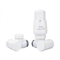 Дизайн краны радиаторные Vario Term Integra с термоголовкой 1/2 " x м22х1. 5 белый (правый)